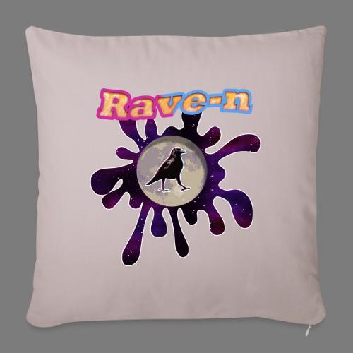 Moonshine rave -n- - Throw Pillow Cover 17.5” x 17.5”