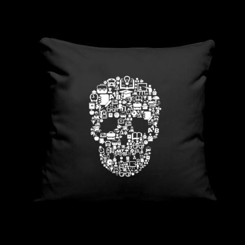Getting Schooled Skull - Throw Pillow Cover 17.5” x 17.5”