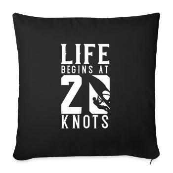 Windsurfing Windsurf Gifts Windsurfer Surfer - Throw Pillow Cover 17.5” x 17.5” - black - Front