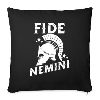 Fide Nemini Latin Language Latin Quote Saying - Throw Pillow Cover 17.5” x 17.5” - black - Front