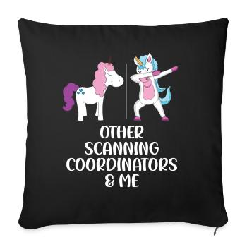 Others Scanning Coordinators and Me - Throw Pillow Cover 17.5” x 17.5” - black - Front