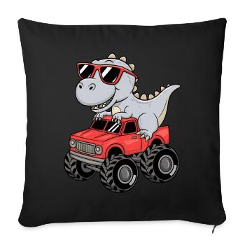 toddler boy valentine - Throw Pillow Cover 17.5” x 17.5” - black - Front