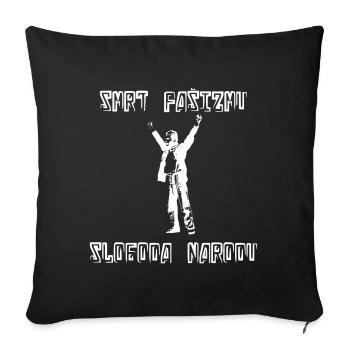 Stjepan Filipovic - Smrt fašizmu, sloboda narodu! - Throw Pillow Cover 17.5” x 17.5” - black - Front