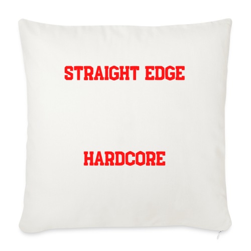 Straight Edge XXX Hardcore - Throw Pillow Cover 17.5” x 17.5”