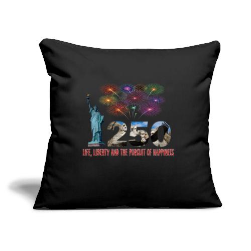 250 Years USA - Throw Pillow Cover 17.5” x 17.5”