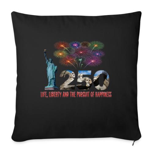 250 Years USA - Throw Pillow Cover 17.5” x 17.5”
