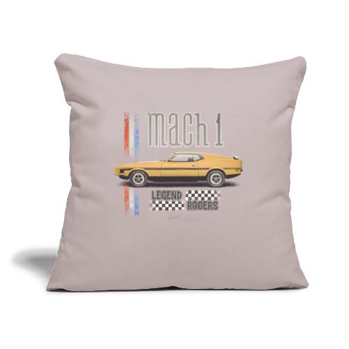 Mach 1 - Legend Racers - Throw Pillow Cover 17.5” x 17.5”