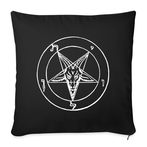 Maurice Bessy's Sigil of Baphomet - Throw Pillow Cover 17.5” x 17.5”