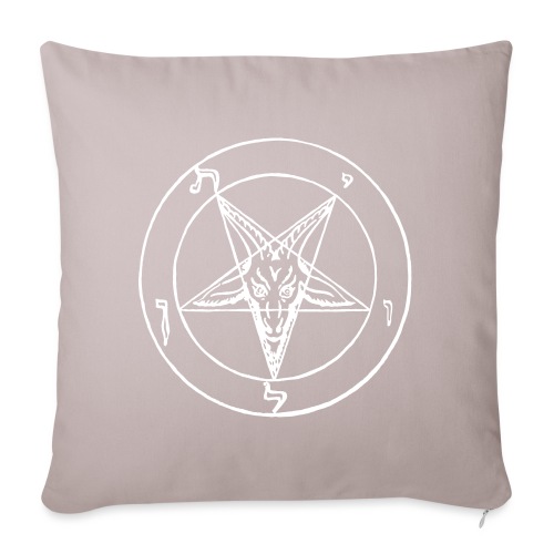 Maurice Bessy's Sigil of Baphomet - Throw Pillow Cover 17.5” x 17.5”