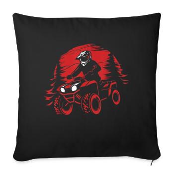 Graphic Tees Women Boys Girls - Throw Pillow Cover 17.5” x 17.5” - black - Front