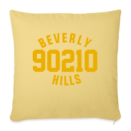 Beverly Hills 90210- Original Retro Shirt - Throw Pillow Cover 17.5” x 17.5”