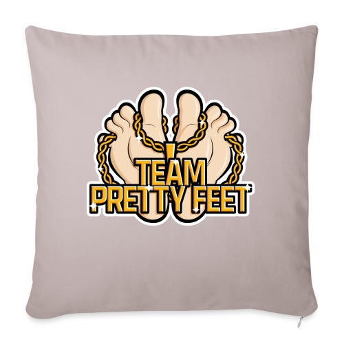 Team Pretty Feet™ Gold Chain - Throw Pillow Cover 17.5” x 17.5”