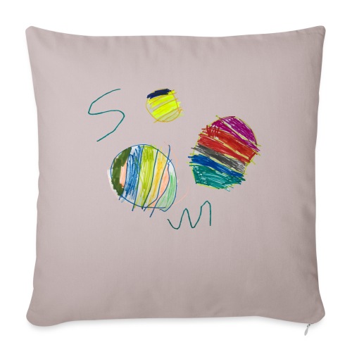 Three basketballs. - Throw Pillow Cover 17.5” x 17.5”