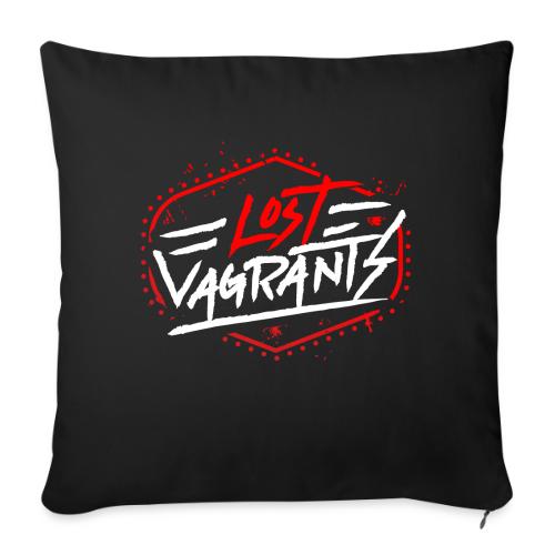 White Logo for Dark Colors - Throw Pillow Cover 17.5” x 17.5”