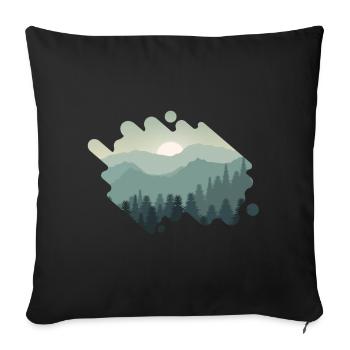 nature - Housse de coussin décorative - noir - Devant