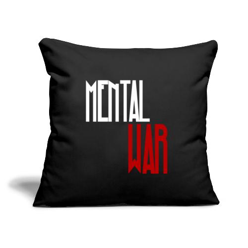 Mental War Merch - Throw Pillow Cover 17.5” x 17.5”