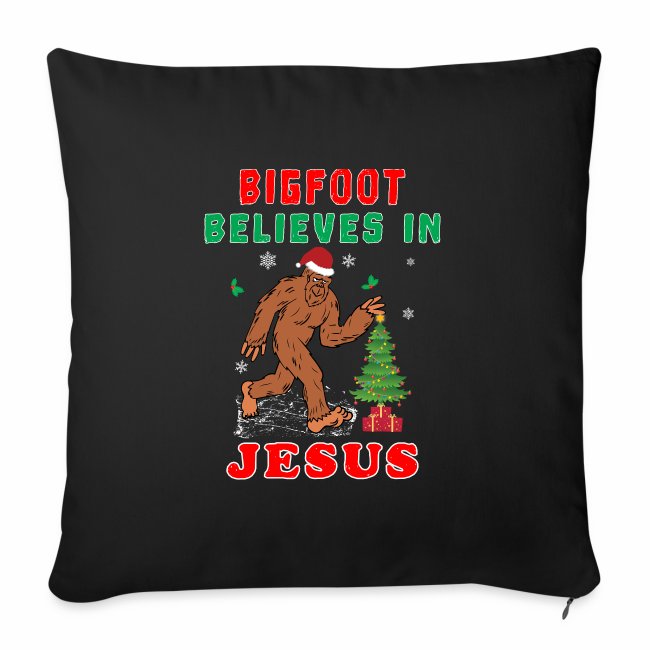 Bigfoot Believes in Jesus Wintertime Squatchy Lord