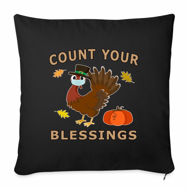 Count Your Blessings Autumn Turkey Mask Pumpkin.