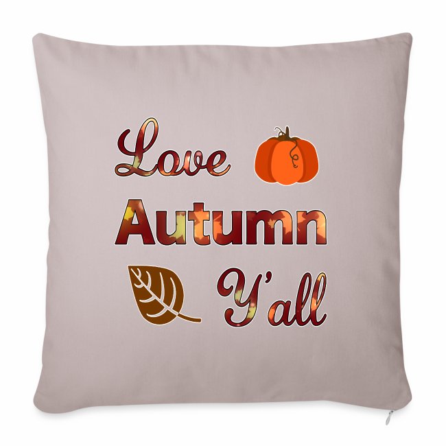 Love Autumn Y'all Fall Season Leaf Foliage Gourd.