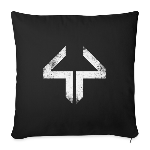 Thick44 Distressed Logo - Throw Pillow Cover 17.5” x 17.5”
