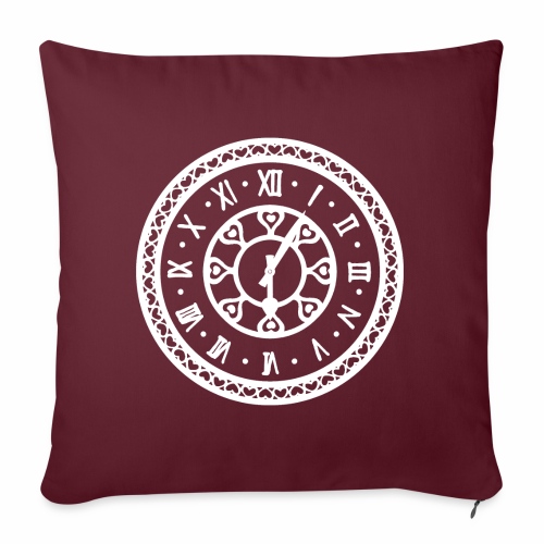 Love Around The Clock Valentine's Day Gift Ideas - Throw Pillow Cover 17.5” x 17.5”