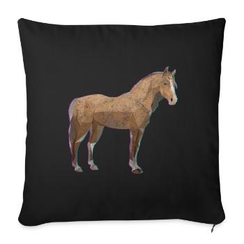 Art Cool Shape - Throw Pillow Cover 17.5” x 17.5” - black - Front