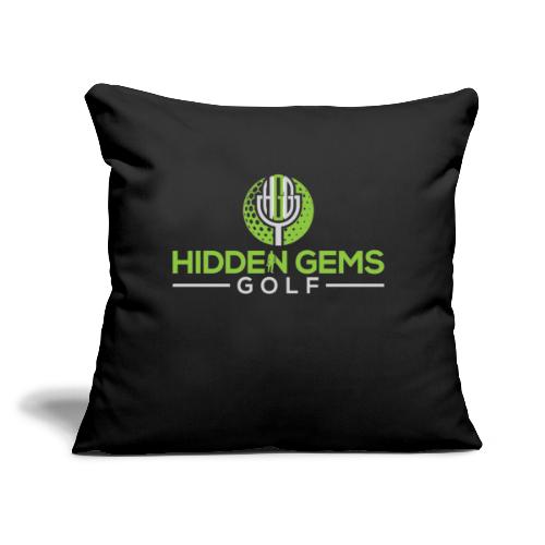Hidden Gems Golf - Throw Pillow Cover 17.5” x 17.5”