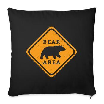Gay Bear Bait Pride - Subgroup LGBTQ Community - Throw Pillow Cover 17.5” x 17.5” - black - Front