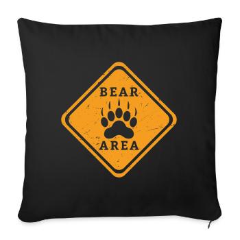 Gay Bear Bait Pride - Subgroup LGBTQ Community - Throw Pillow Cover 17.5” x 17.5” - black - Front