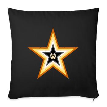 Gay Bear Bait Pride - Subgroup LGBTQ Community - Throw Pillow Cover 17.5” x 17.5” - black - Front