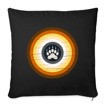 Gay Bear Bait Pride - Subgroup LGBTQ Community - Throw Pillow Cover 17.5” x 17.5” - black - Front
