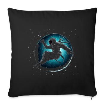 The Space Mummy - Throw Pillow Cover 17.5” x 17.5” - black - Front