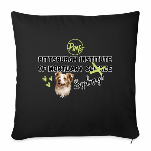 PITTSBURGH INSTITUE OF MORTUARY SCIENCE 2 - Throw Pillow Cover 17.5” x 17.5”