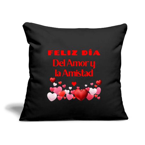 Design Happy Day of Love and Friendship, February. - Throw Pillow Cover 17.5” x 17.5”