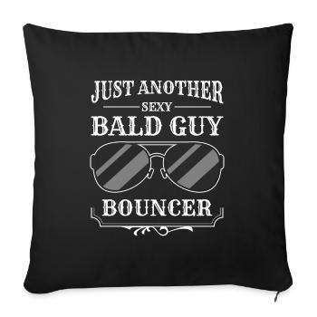 Security Bodyguard Watcher - Throw Pillow Cover 17.5” x 17.5” - black - Front