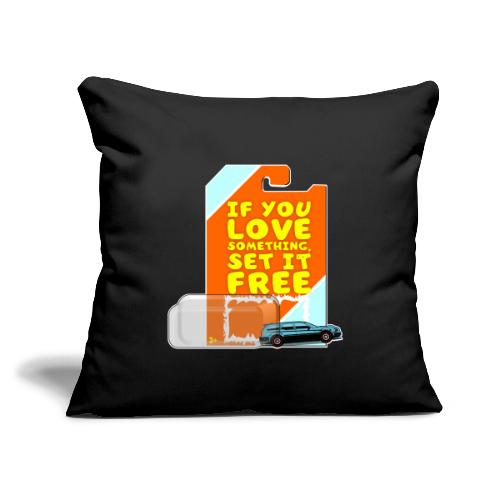 Set It Free Diecast Car Collector 1:64 Scale Gift - Throw Pillow Cover 17.5” x 17.5”