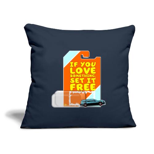 Set It Free Diecast Car Collector 1:64 Scale Gift - Throw Pillow Cover 17.5” x 17.5”