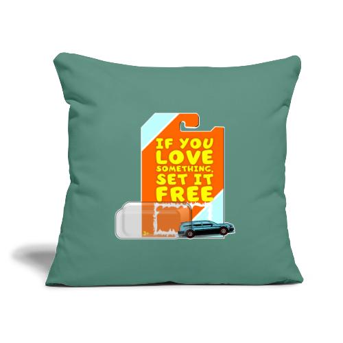 Set It Free Diecast Car Collector 1:64 Scale Gift - Throw Pillow Cover 17.5” x 17.5”