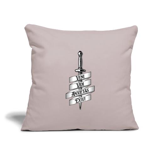 I came, I saw, I got anxiety, I left - Throw Pillow Cover 17.5” x 17.5”