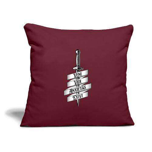 I came, I saw, I got anxiety, I left - Throw Pillow Cover 17.5” x 17.5”