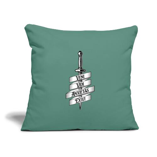 I came, I saw, I got anxiety, I left - Throw Pillow Cover 17.5” x 17.5”