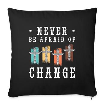 Dream Believing Dreams - Throw Pillow Cover 17.5” x 17.5” - black - Front