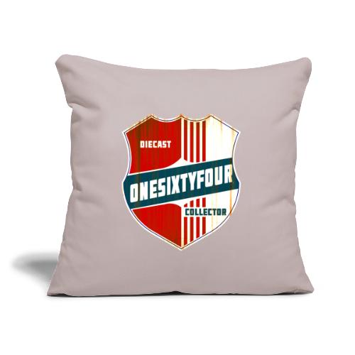 One Sixty Four -- vintage auto inspired design - Throw Pillow Cover 17.5” x 17.5”