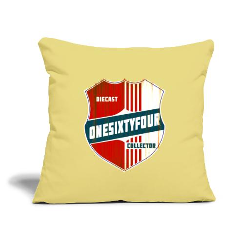 One Sixty Four -- vintage auto inspired design - Throw Pillow Cover 17.5” x 17.5”