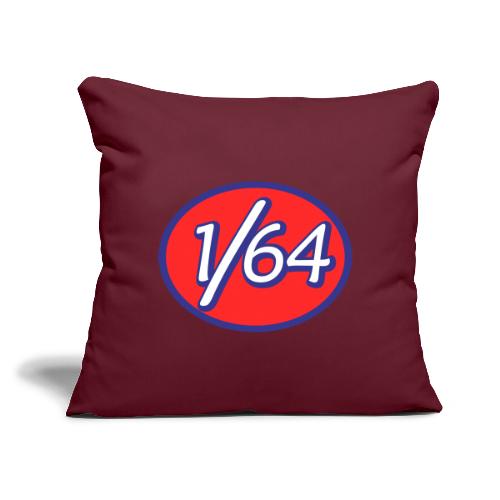One Sixty Four -- vintage auto inspired oval - Throw Pillow Cover 17.5” x 17.5”