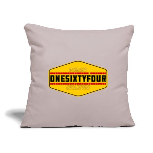 One Sixty Four -- vintage auto inspired yellow - Throw Pillow Cover 17.5” x 17.5”