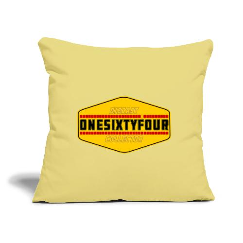 One Sixty Four -- vintage auto inspired yellow - Throw Pillow Cover 17.5” x 17.5”