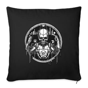 Rave Druff - Throw Pillow Cover 17.5” x 17.5” - black - Front