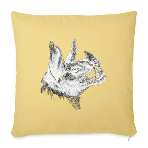 Bat Head - Throw Pillow Cover 17.5” x 17.5”