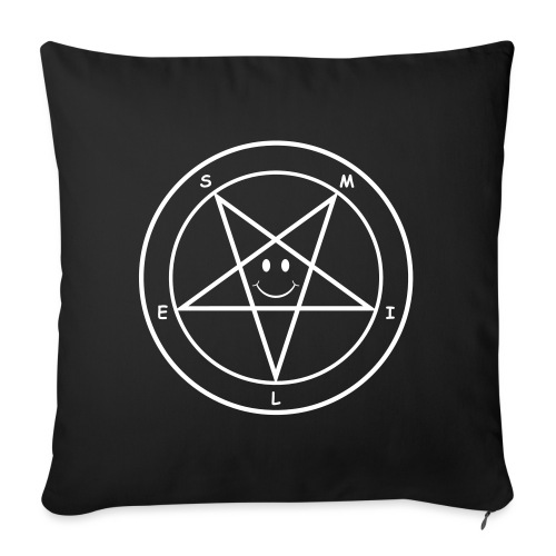 Smile Pentagram - Throw Pillow Cover 17.5” x 17.5”